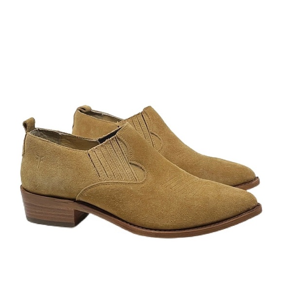 Frye Shoes - NWOT Frye Suede Leather Western Slip-On Ankle Boot